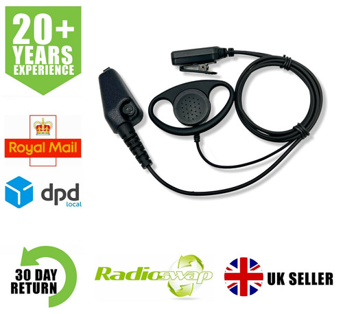 Shape earpiece fits kenwood - d-shape,
