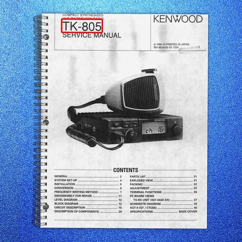 Kenwood 805 uhf - uhf, two-way