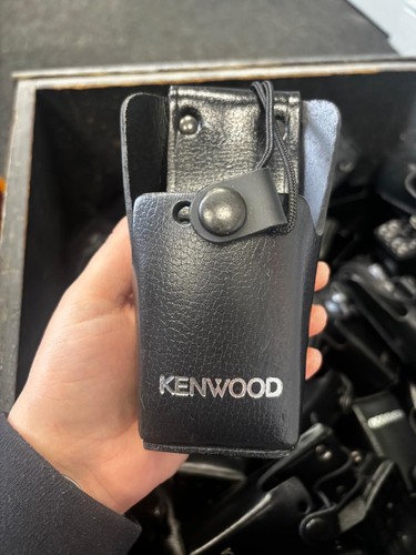 Kenwood tk3701d leather pouch - leather,